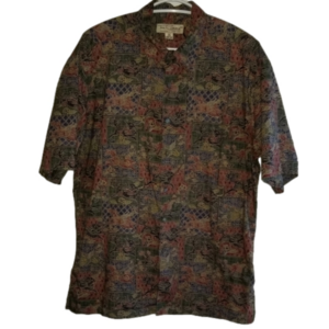 Tori Richard Vintage Dragon Themed Hawaiian Shirt Size M